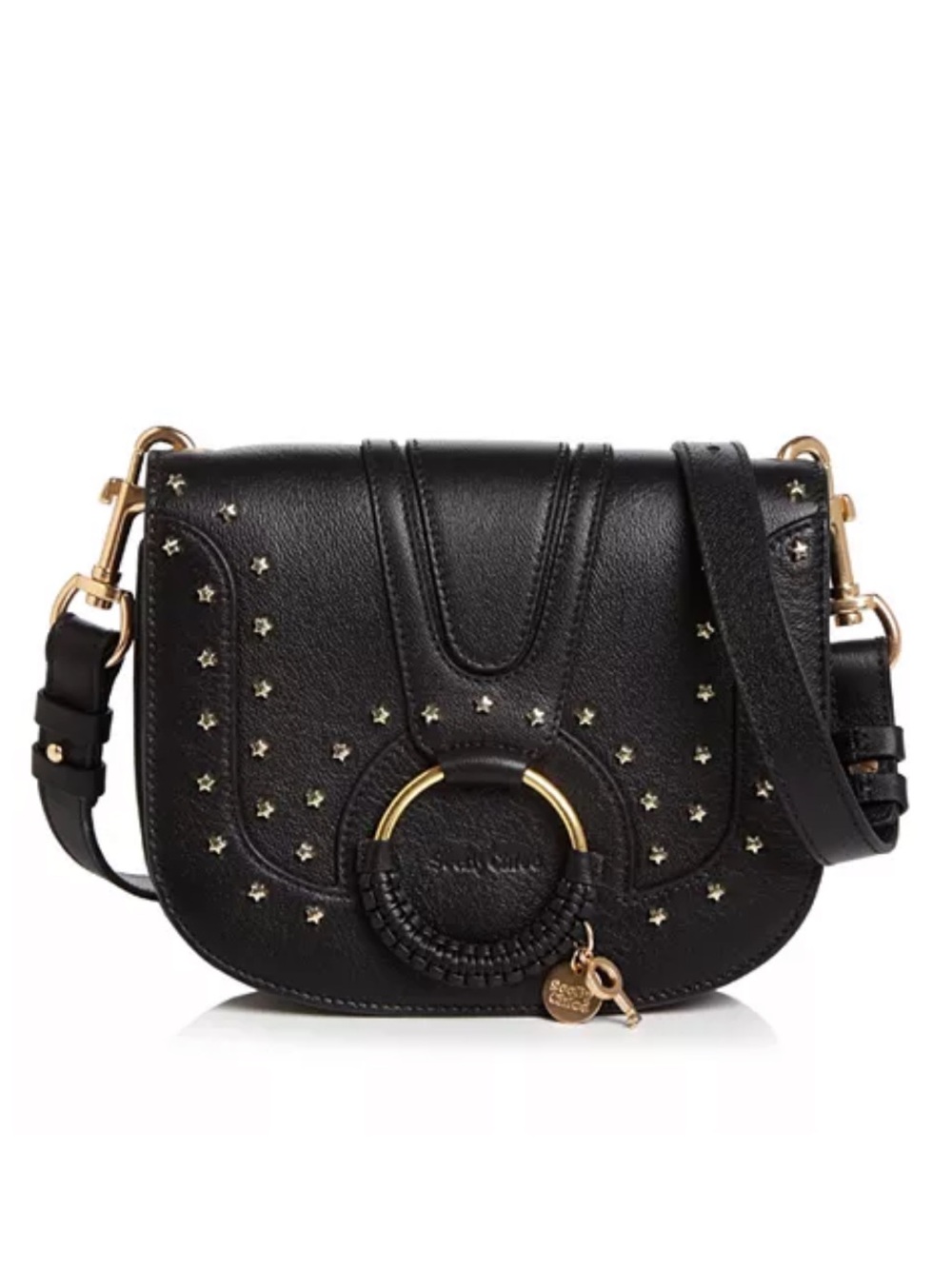 See By Chloé Black Leather Crossbody Bag with Gold Hardware - Picture 6 of 6